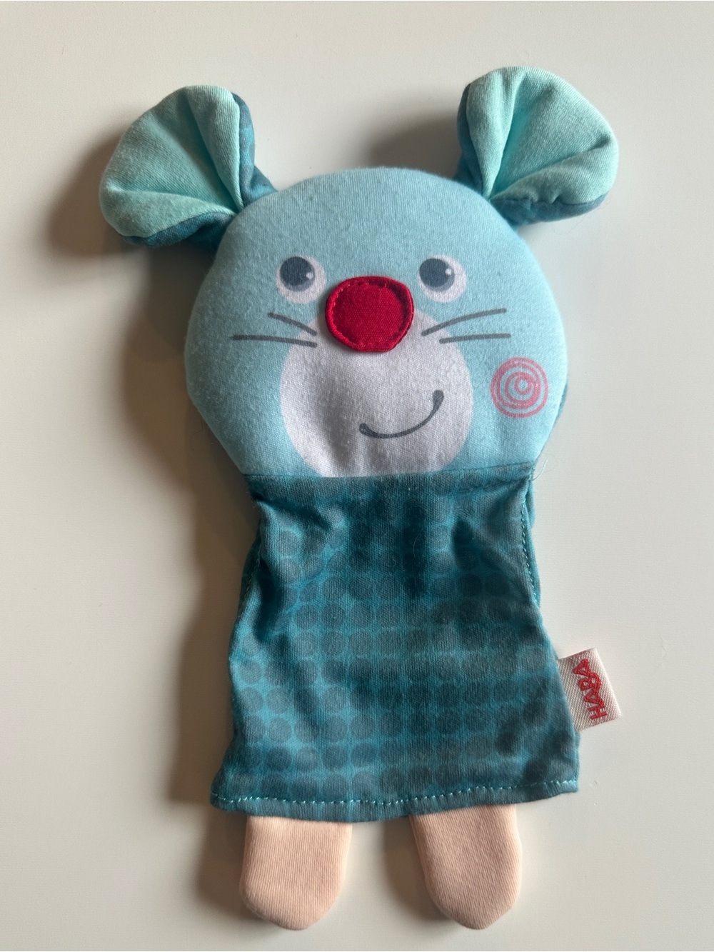 Haba Blue Mouse Interactive Hand Puppet